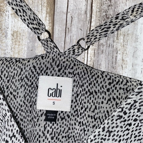 Cabi White Dot Sleeveless Blouse - Picture 3 of 4